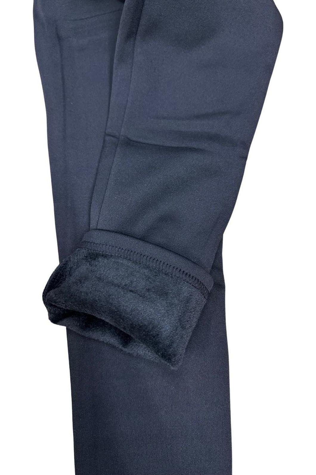 Leggings með svörtu hlýju fóðri