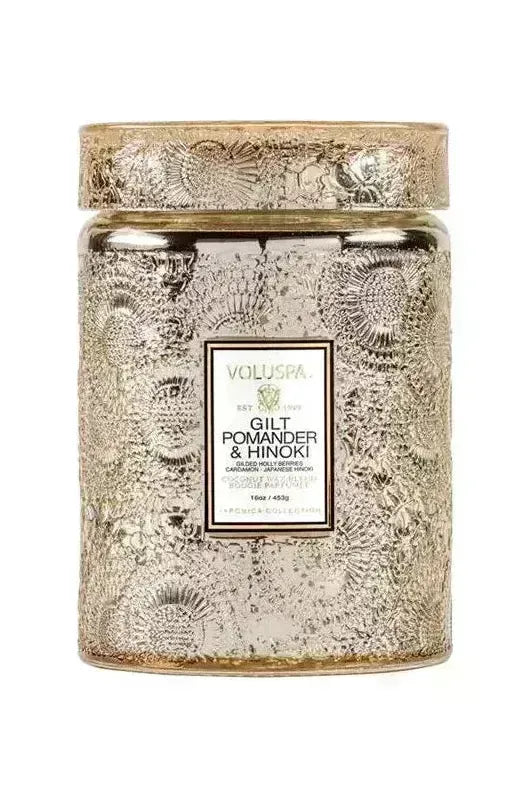 GILT POMANDER & HINOKI LARGE JAR