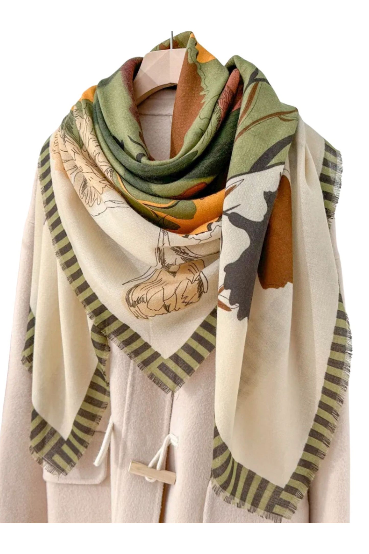 Klútur Chale grænn/mix