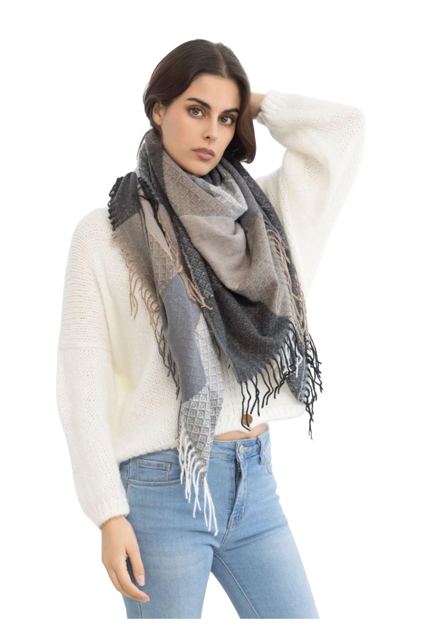 Trefill/sjal etole gray