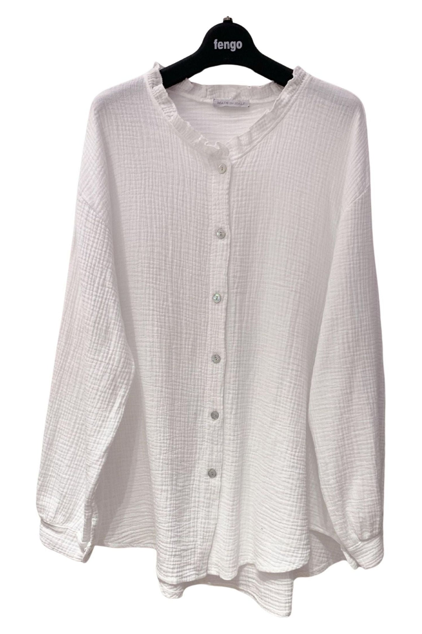 Gaze bómullarskyrta hvít