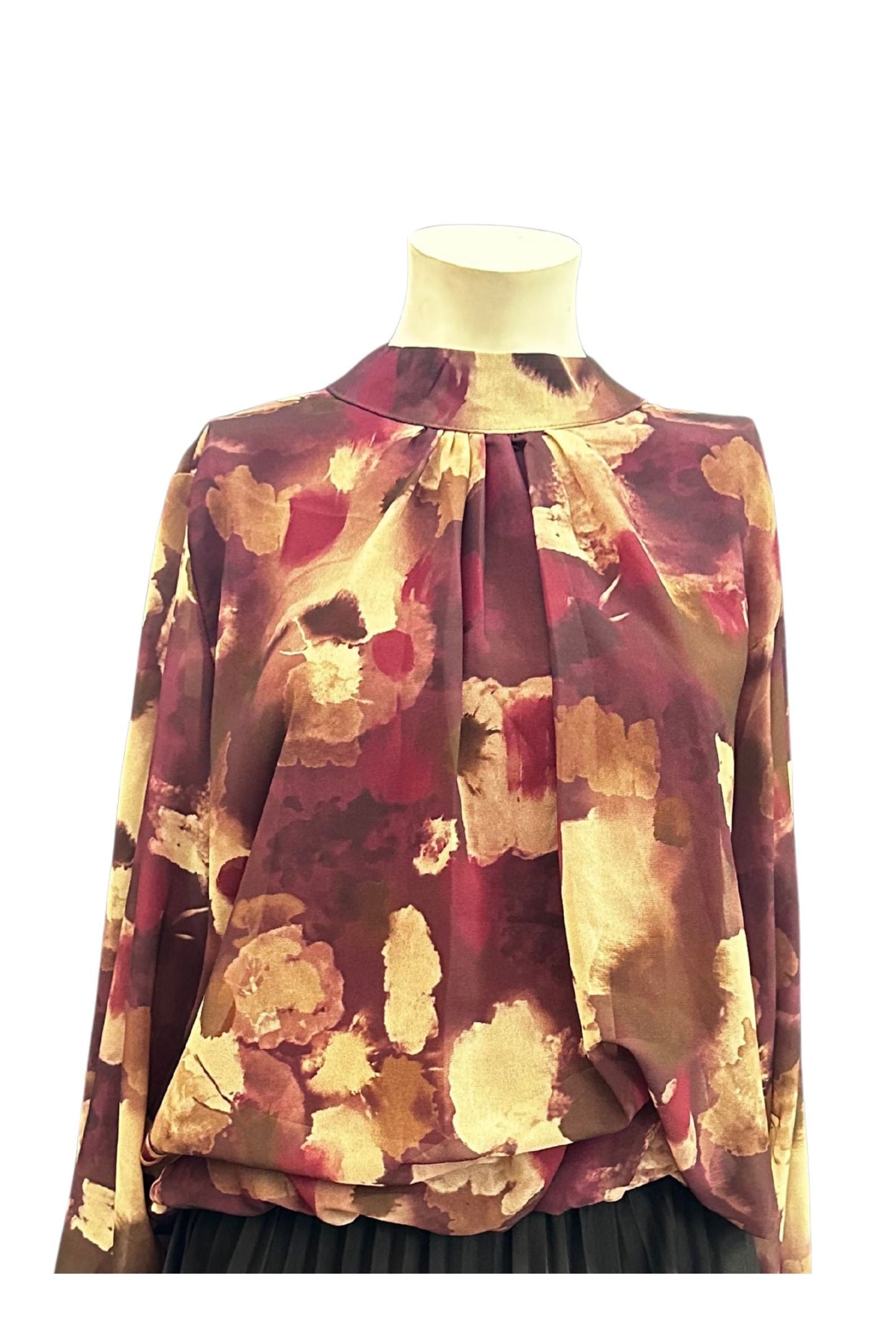 Toppur latino neck burgundi