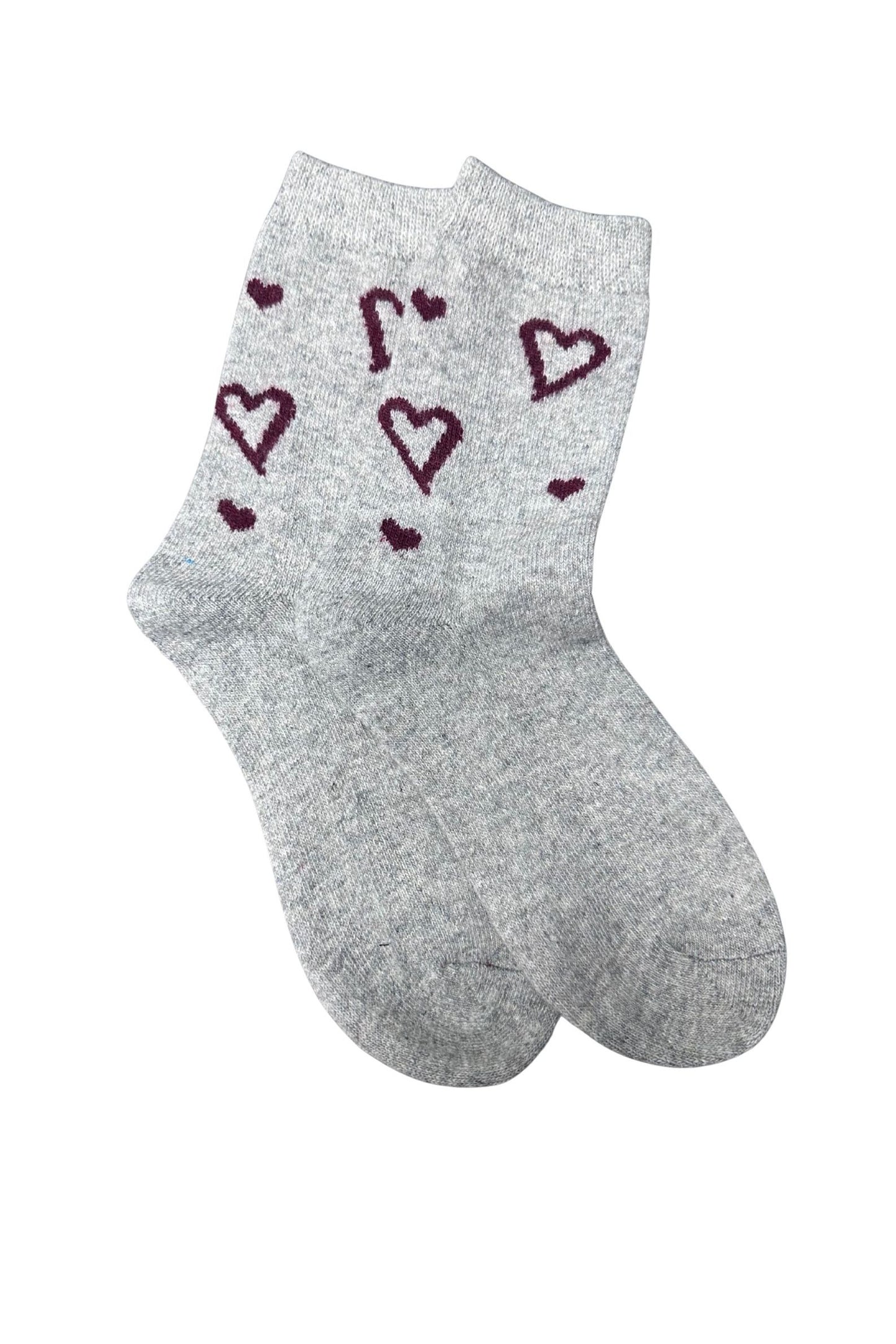 Ullarsokkar hjarta gráir