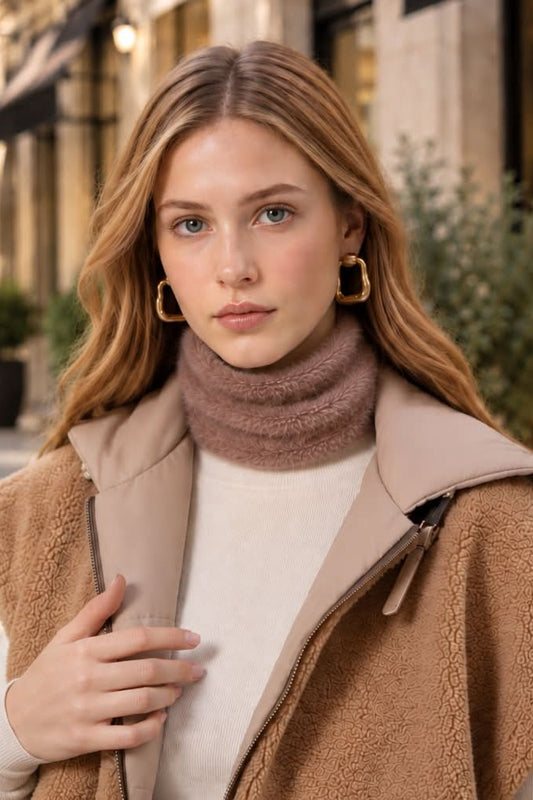 Cozy Chic Húfubuff Brúnt