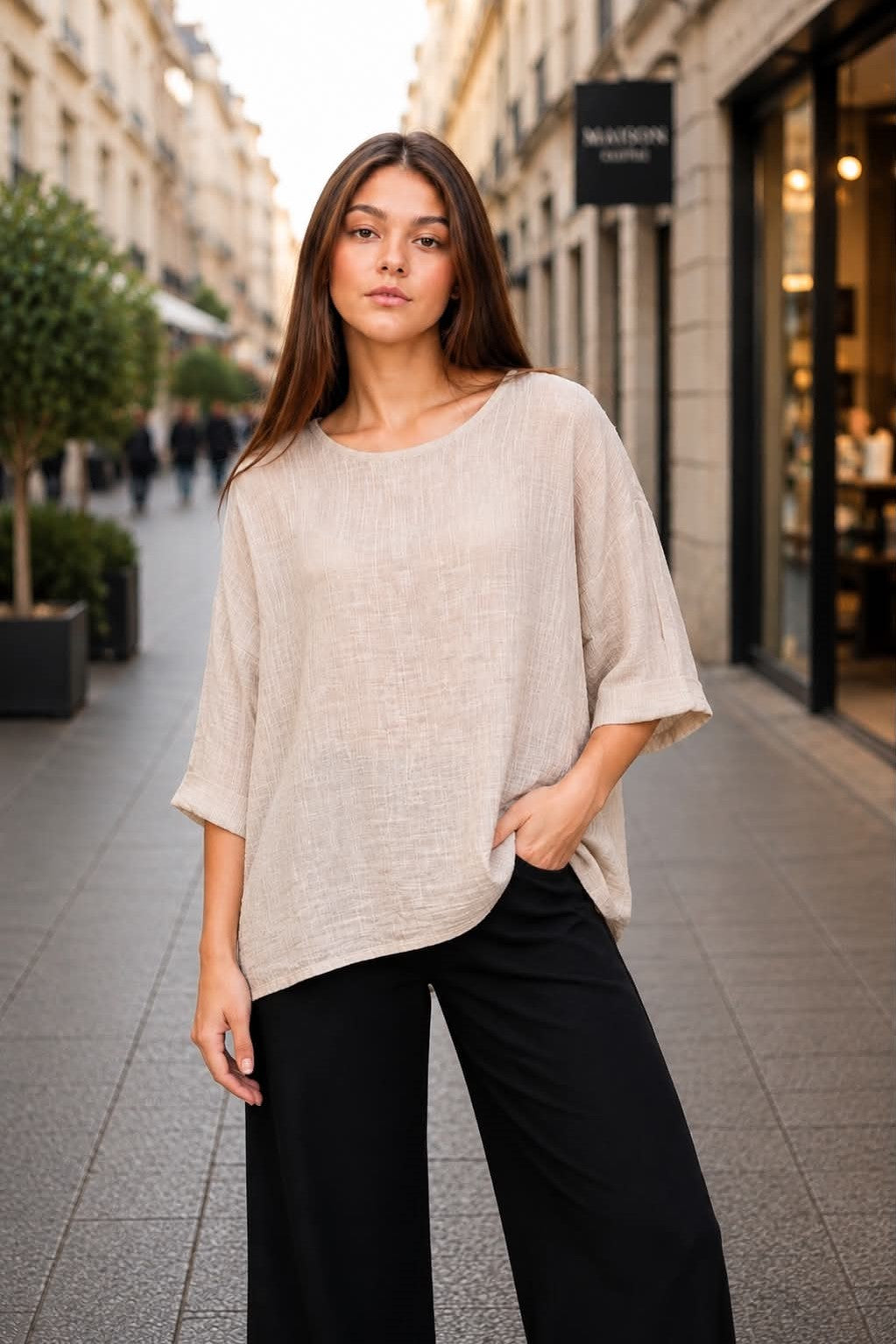 Italy moda toppur beis