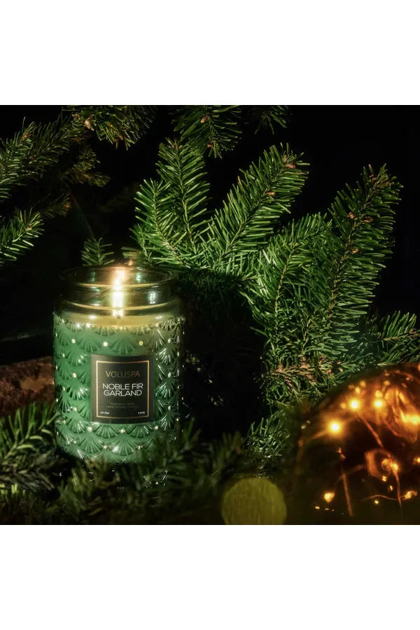 NOBLE FIR GARLAND LARGE JAR