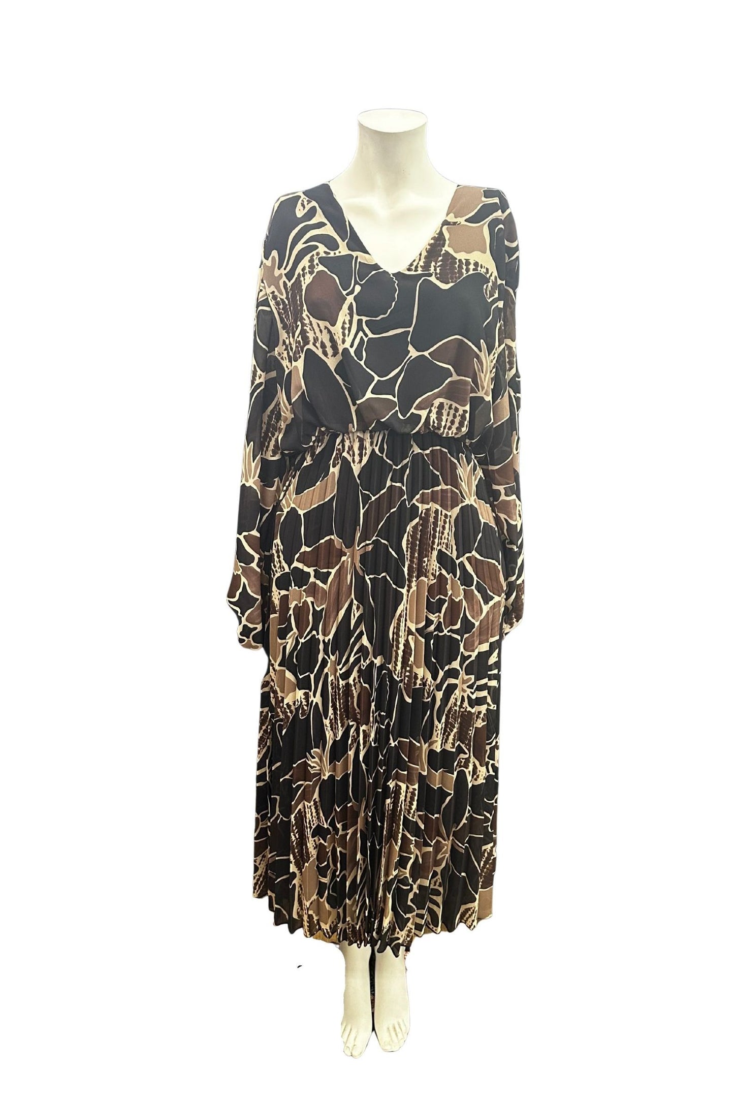 Latino kjóll brúntóna