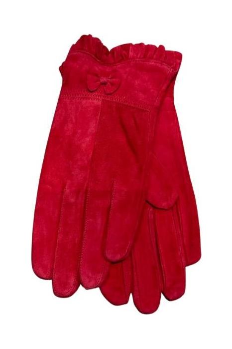 V-Moda rúskins hanskar Rauðir