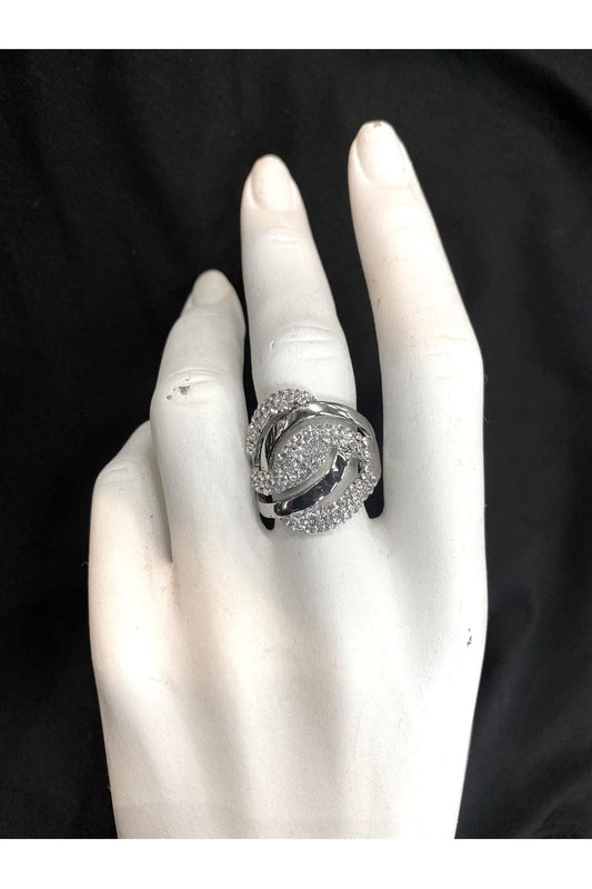 Hringur S laga með steinum