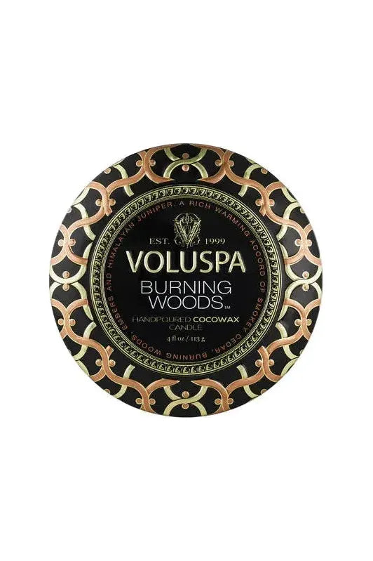 BURNING WOODS MINI TIN