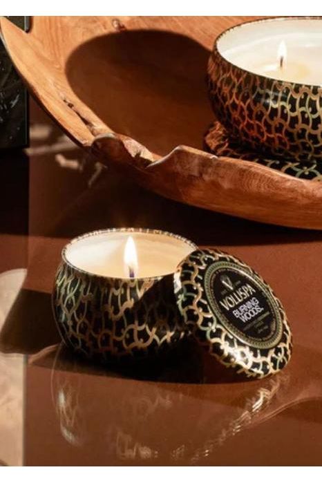 BURNING WOODS MINI TIN