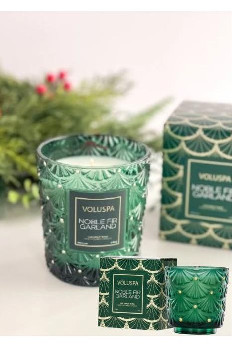 Noble Fir Garland lítið í gleri