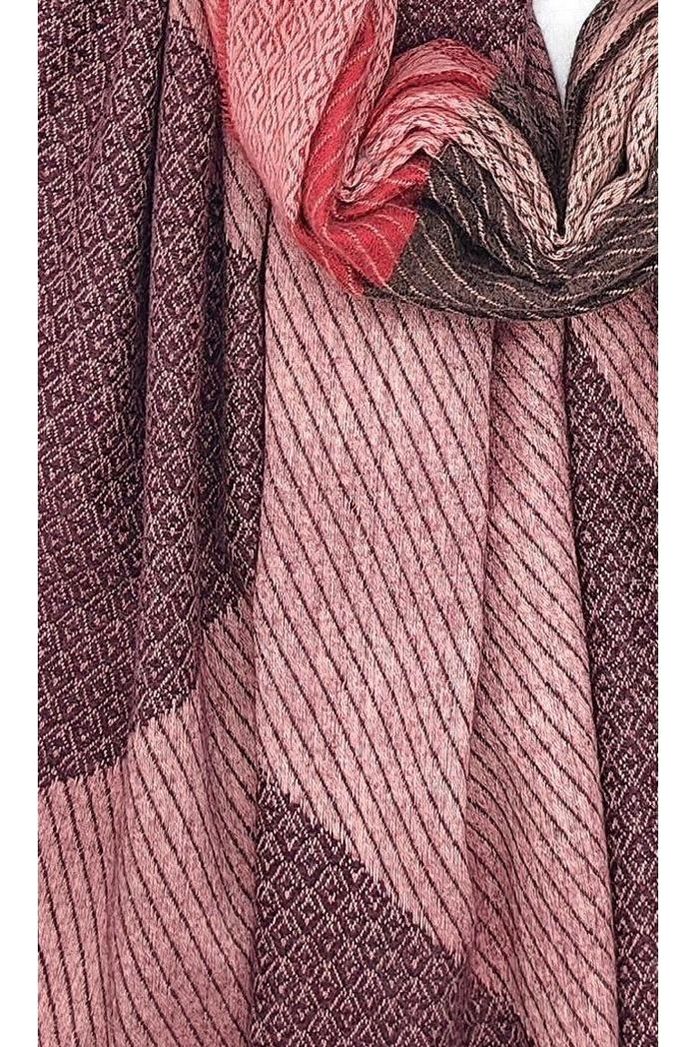 Klútur Rúna Rauð/bleiktóna