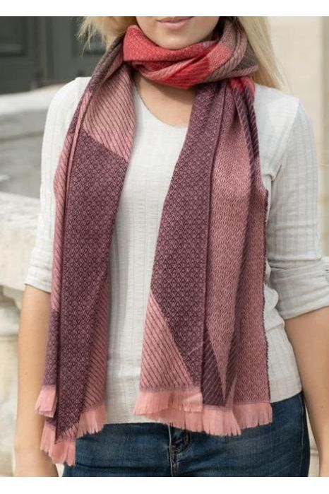 Klútur Rúna Rauð/bleiktóna