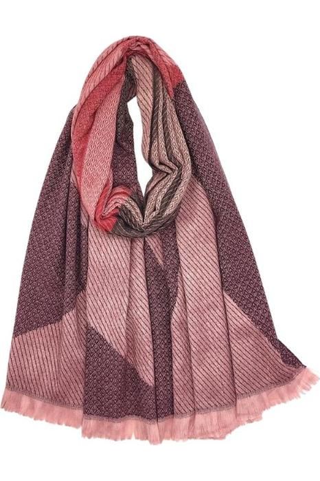 Klútur Rúna Rauð/bleiktóna