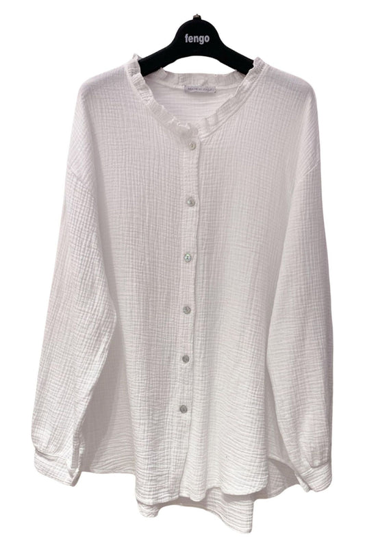 Gaze bómullarskyrta hvít