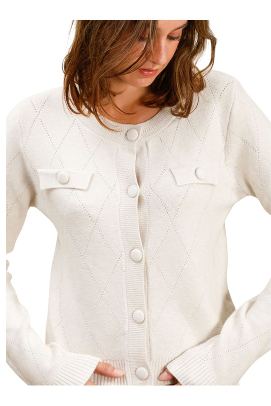 T.D peysa kremlituð