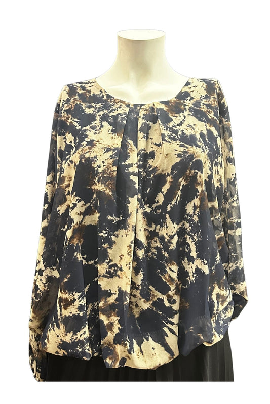 Toppur latino fold blár fussy