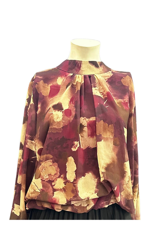 Toppur latino neck burgundi