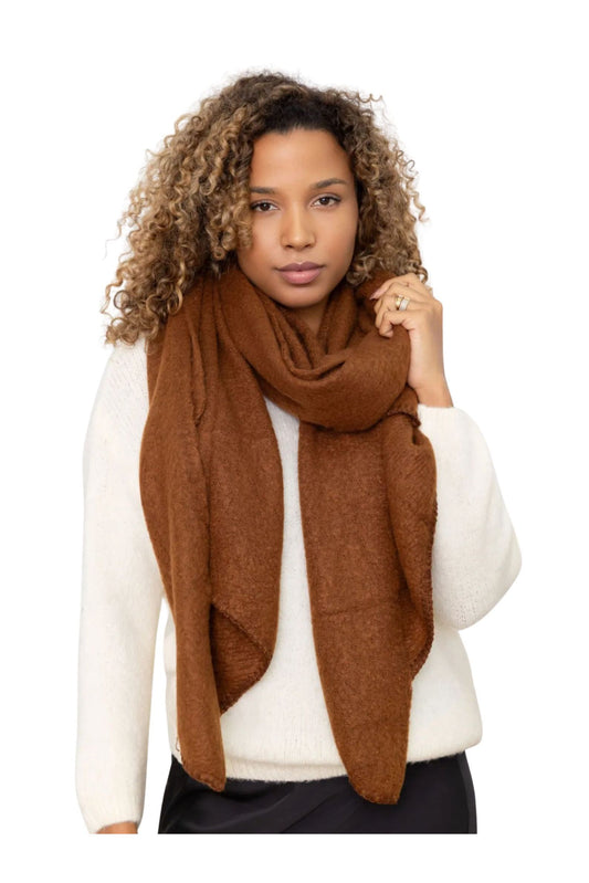 Trefill/sjal Chic brúnn